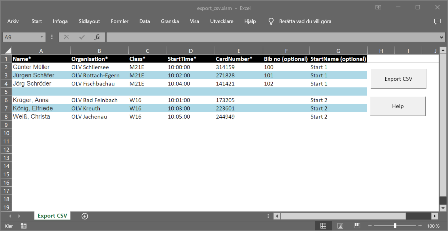 export directory listing to csv all mp4 files